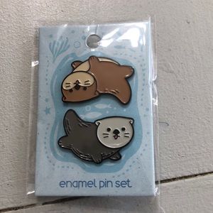 Otter enamel pins